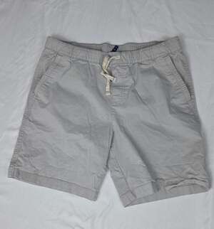 Charleston Threads Drawstring Shorts Size L Grey Twill Casual